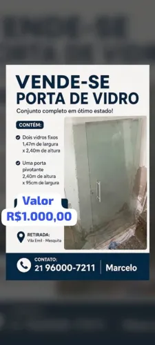 Porta de vidro