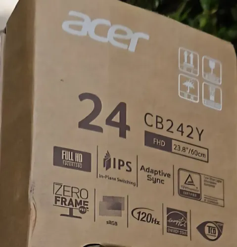 Monitor gamer Acer 24" 120hz (Lacrado, lançamento 2026, ajuste altura e é giratorio)