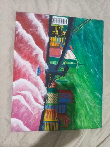 Quadro feito a mão fauvismo