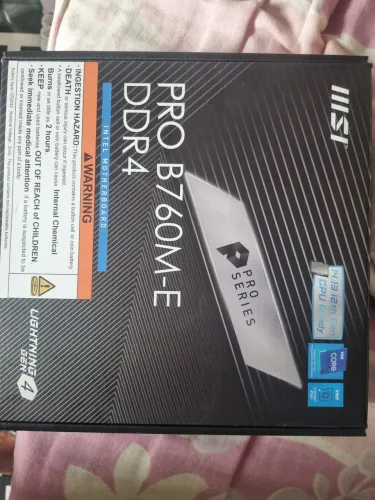 Kit upgrade I5 12400F 16GB ram 2x8 placa mãe B760 MSI DDR4