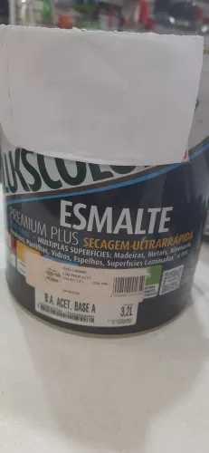 Saldão Esmalte Lukscolor Base Água Acetinado cor Cromio 3,2 litros