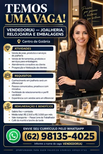 VENDEDORA DE JOALHERIA