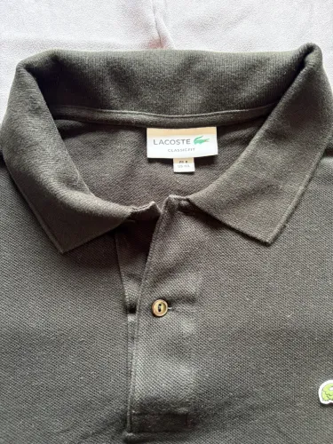 Camisa Polo Lacoste preta semi nova 3XL