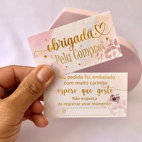 Cartão Personalizado Com Sua Logo