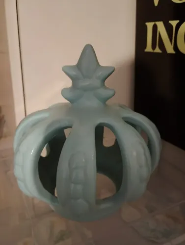 Coroa de Porcelana Azul bebê