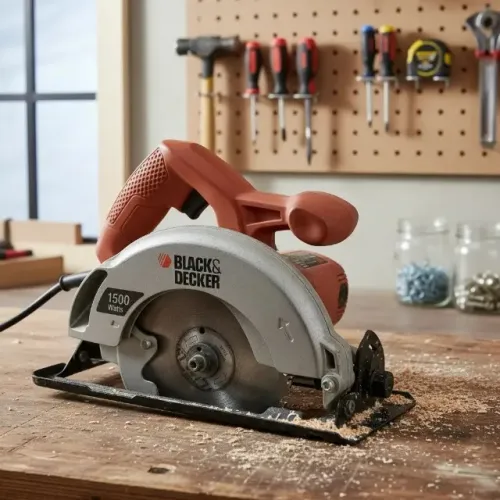 Serra Circular 7.1/4 Potência 1500w Cs1024br Blackdecker 127 Vermelho/ Preto 127v 00 (Usad