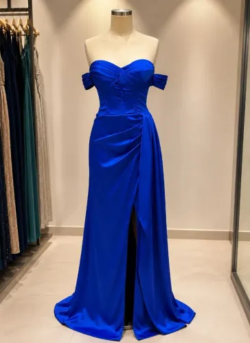 ? VESTIDO DE FESTA AZUL-PETRÓLEO - MADRINHA