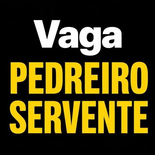 Preciso de Pedreiro e Servente