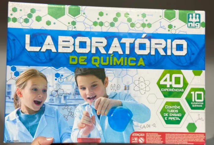 Laboratório de Química Infantil - Nig Brinquedos (40 Experimentos)