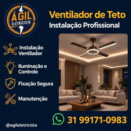 Instalação de ventilador