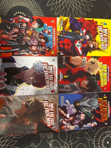 MANGÁ MY HERO ACADEMIA ? KIT VOLUMES 1 a 5 + vol 7