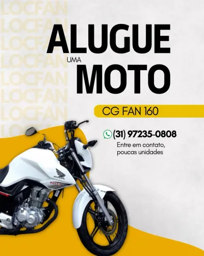 Aluguel locação moto