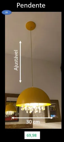 Luminária pendente