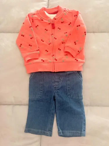 Conjunto bebê menina Carters - tam 3 meses