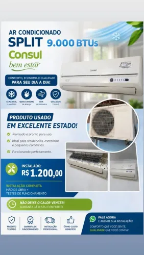 AR CONDICIONADO CONSUL BEM ESTAR 9MIL BTUS