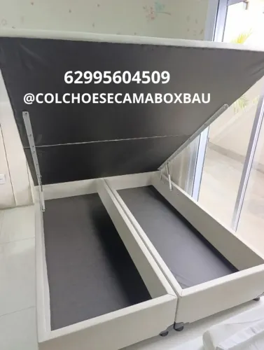 Cama Box Baú Queen Size Blindado e reforçado na madeira de eucalipto