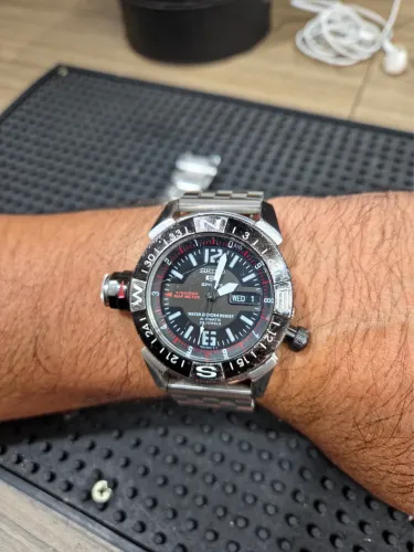 Seiko mergulho automático map meter 200 mt