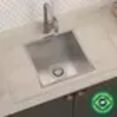 Cuba Pia Cozinha Gourmet Quadrada Inox Escovado Tubrax