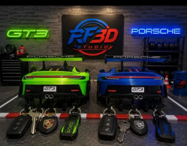 Suporte porta chaves esportivo Porsche GT3 RS