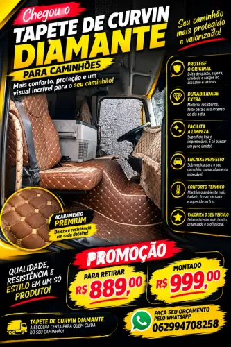 Revestimento premium caminhão