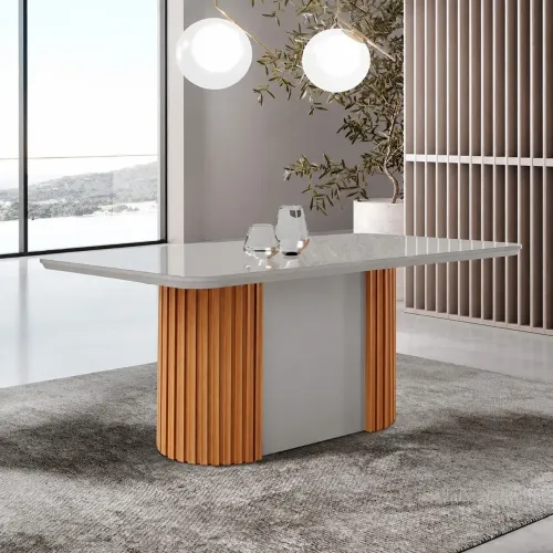 Mesa Jantar 1,80m Base Ripado 100%MDF tt76