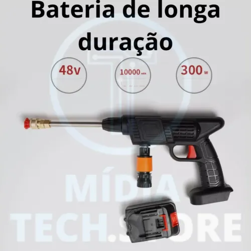 Lava Jatos Portátil Recarregável de Uso Doméstico 