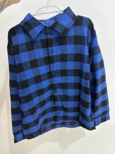 Blusa xadrez infantil masculino 