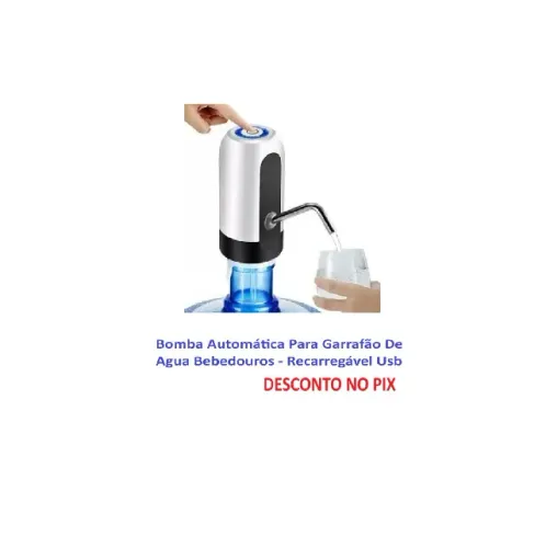 Bomba Automática Para Garrafão De Agua Bebedouros - Recarregável Usb