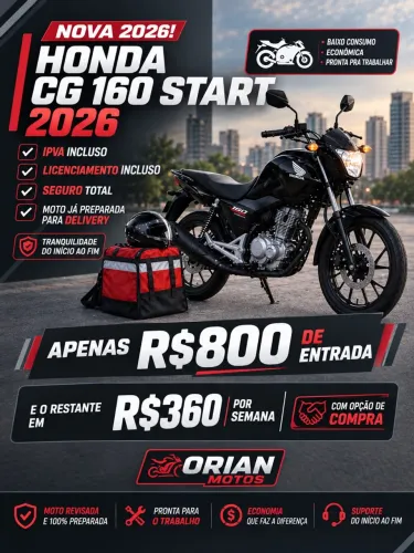 Honda Start 2026 venda ou LOCAÇÃO COM INTENÇÃO DE COMPRA