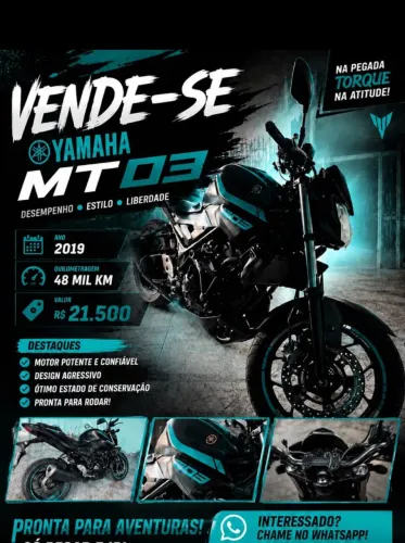 YAMAHA MT-03 (A MAIS NOVA)