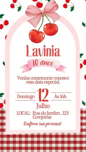 Convite Digital e animado