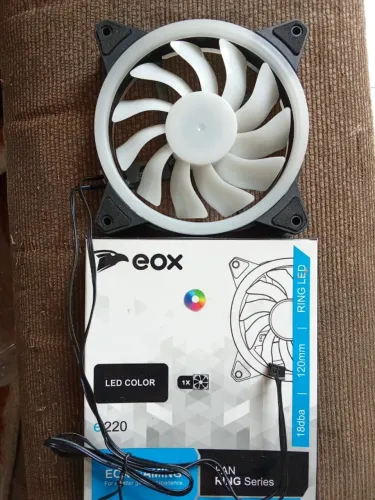 Cooler Fan 120mm 12cm 120x120x25 Rgb Gabinete Pc Cpu Silencioso