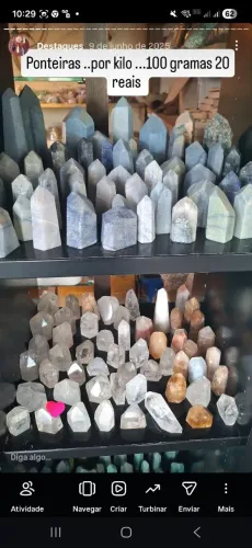 Ponteiras de pedras decoração vendo lote ou separadas 