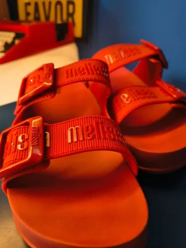 Melissa cozy slide m-love vermelha 40 NOVISSIMA
