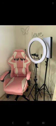 Cadeira gamer, highlight e led