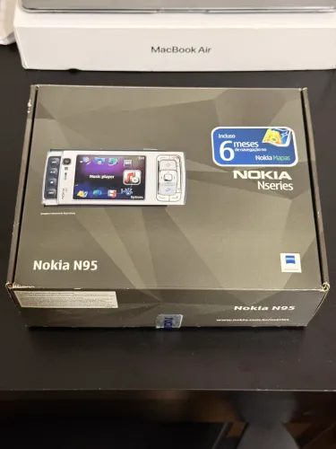 Caixa Nokia N95 Original (Sem Aparelho) - Berço, Carregador normal, veicular e panfleto