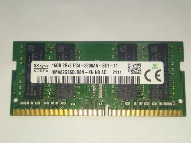 Memória notebook DDR4 16Gb 3200Mhz