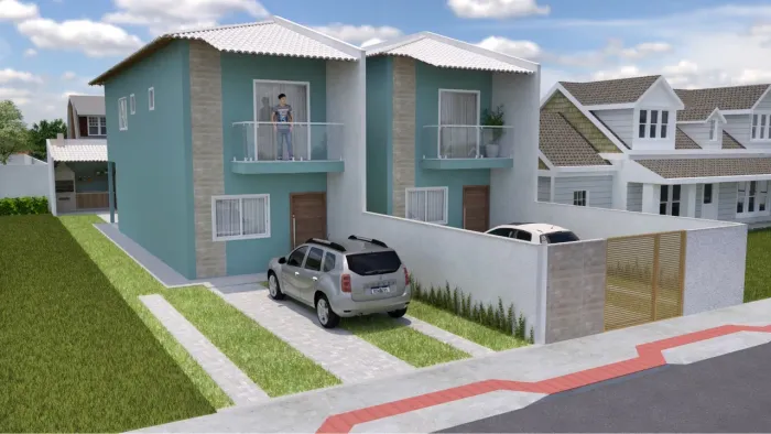 Casas duplex 3 qts com suíte em Jacaraipe 