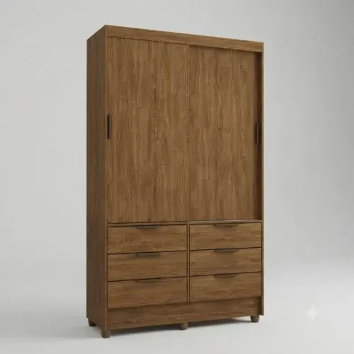 Guarda Roupa Na Cor Cinamomo Servilha