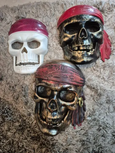 Máscaras caveira haloween fantasia