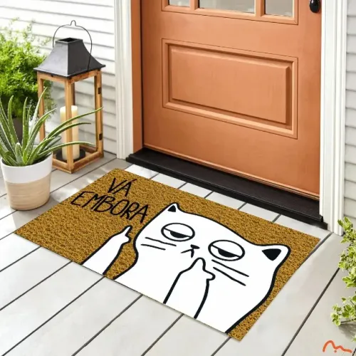 Tapete Capacho Personalizado | 60x40cm | Anti derrapante