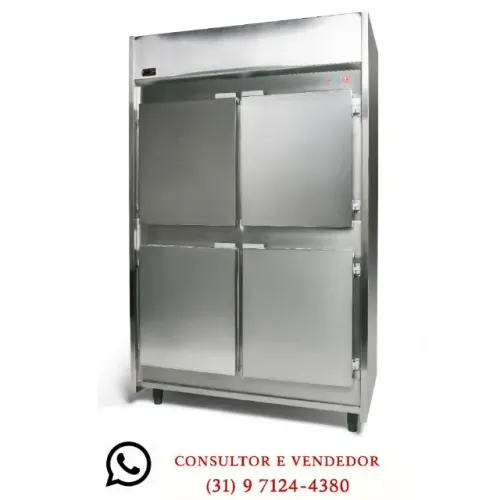 Geladeira 4 Portas Inox Polar