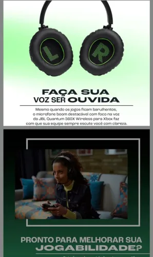Headset Gamer JBL Quantum 360X Sem Fio