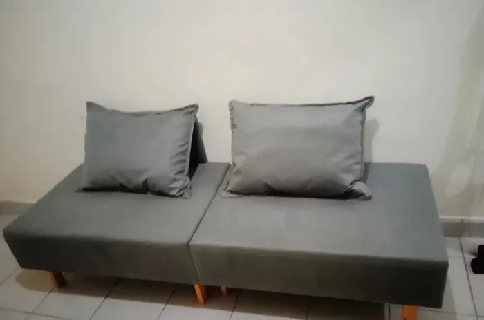 Sofá Retrátil 2 em 1 Modular Compacto P/ Salas e Áreas de Espera Portátil 1,70x60