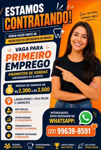 VAGA DE PROMOTOR(A) EXTERNO - INÍCIO IMEDIATO