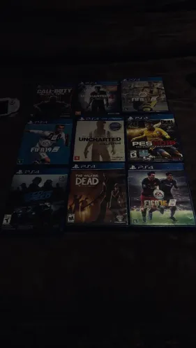 Lote 9 Jogos PS4 Originais ? Uncharted 4, Black Ops III, NFS, Walking Dead