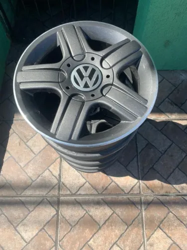 Jogo de roda aro 14 original VW furacão 4/100 ZAP *