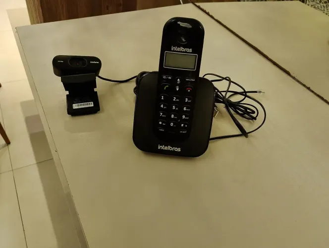Vendo Webcam e Telefone Sem Fio Intelbras