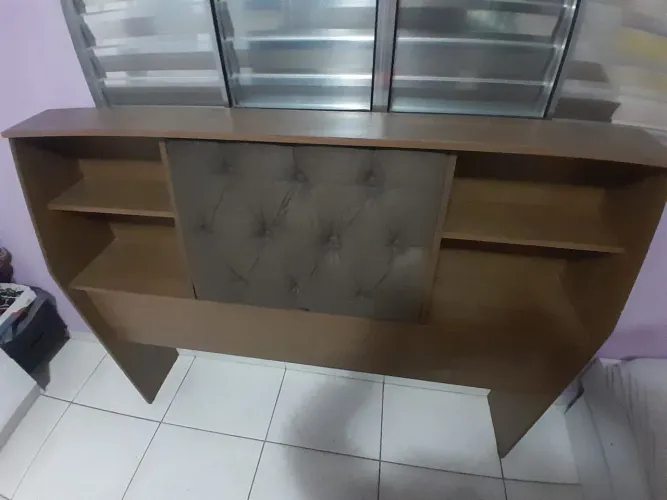 Cabeceira Casal Móvel com prateleiras
