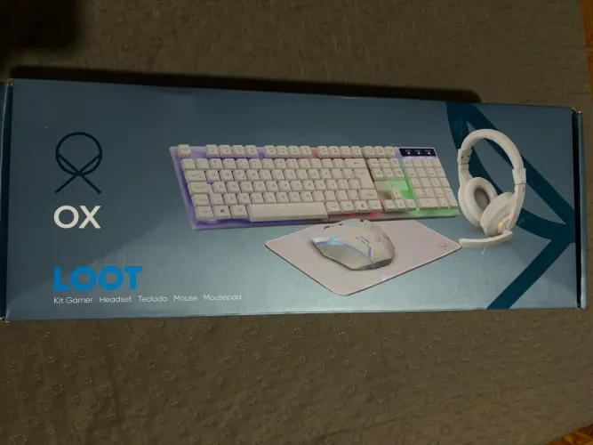 Kit gamer com teclado , mouse , fone gamer e mouse pede